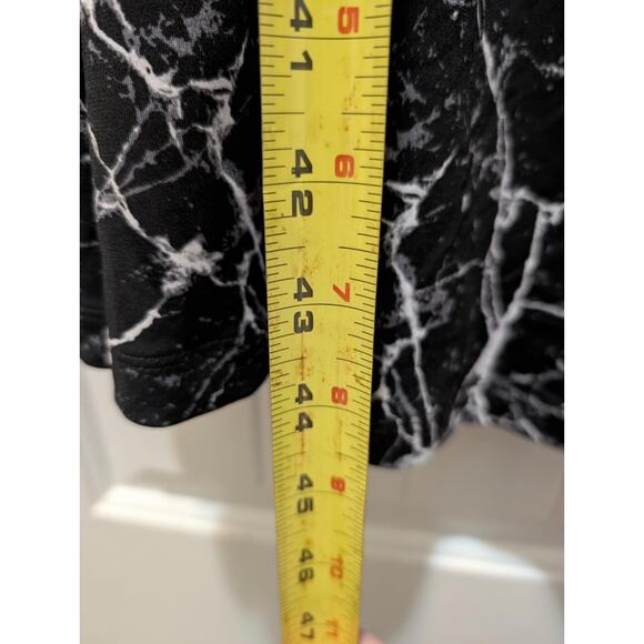 The Limited Wrap Dress Casual Plus Size 3X Black White Crackle Paint Stretch - Picture 5 of 6